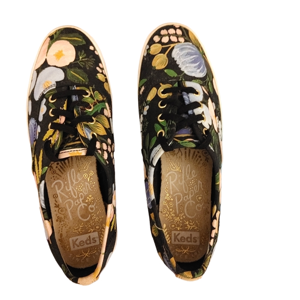Keds Women's Multi-color Rifle Paper Co. Botanical Champion Flower Sneaker
